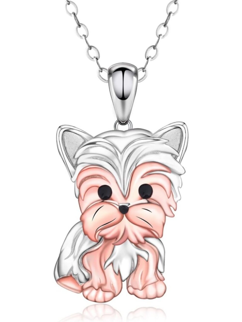 925 Sterling Silver Dog Lover Pendant Necklace for Women - Pet Owner Gift